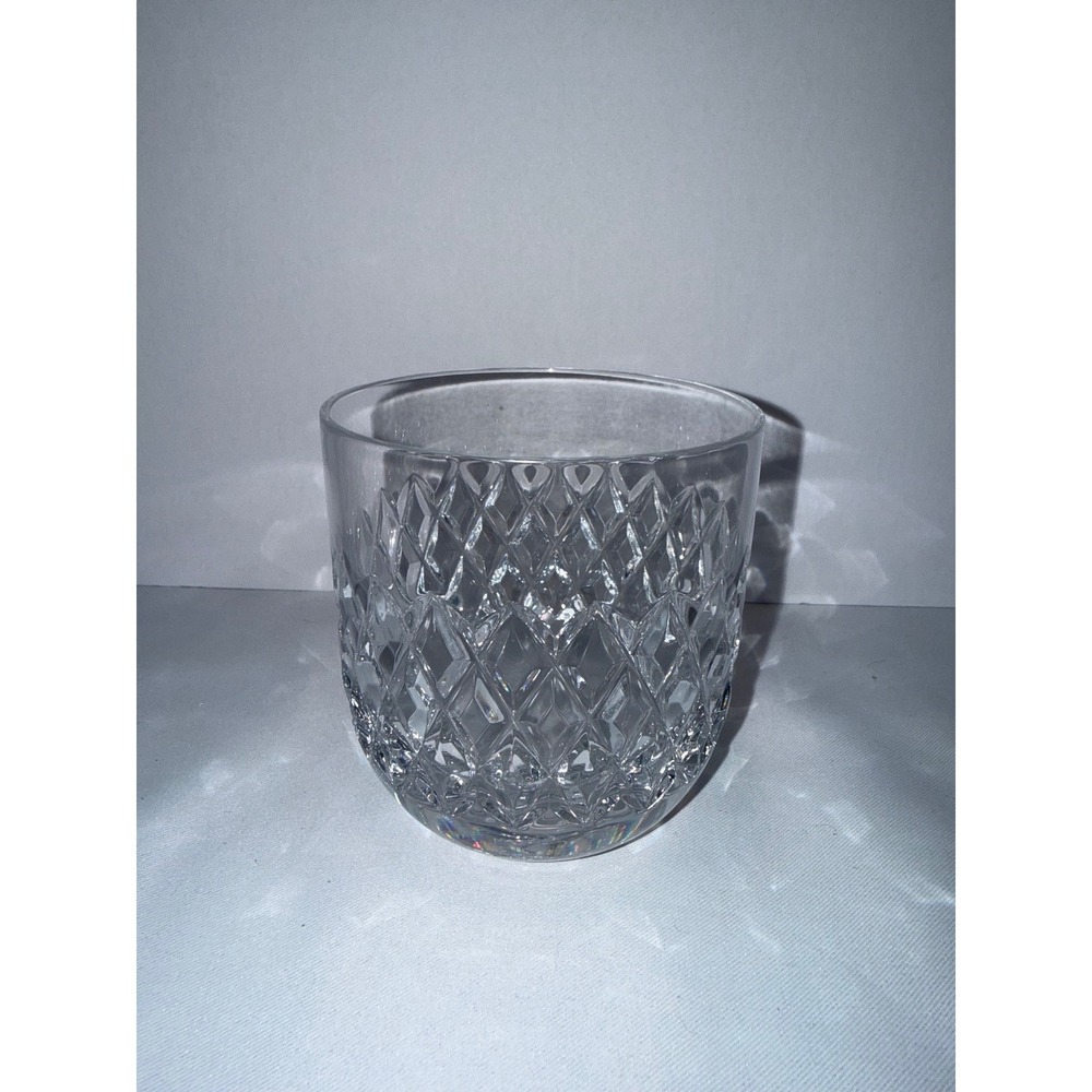 Orrefors Elisabeth Crystal Old Fashioned Whiskey Glass Diamond Cut Swedish 3.25"